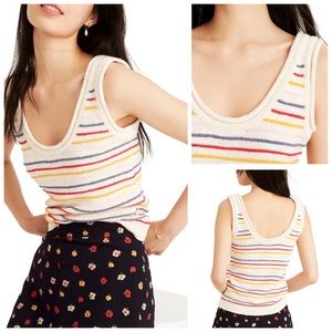 NWOT Madewell Allgood Striped Sweater Tank (XS)